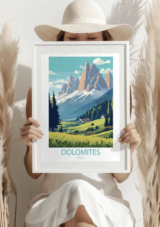 Dolomity Włoski Krajobraz Plakat