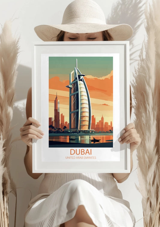 Burj Al Arab w Zmierzchu Plakat