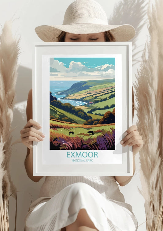 Widok na Exmoor National Park Plakat
