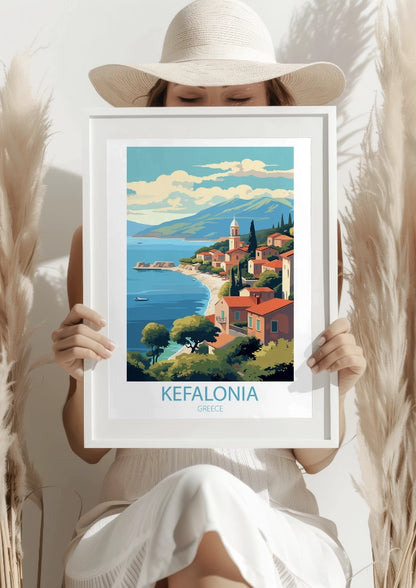 Malownicza Kefalonia nad Błękitnym Morzem Plakat