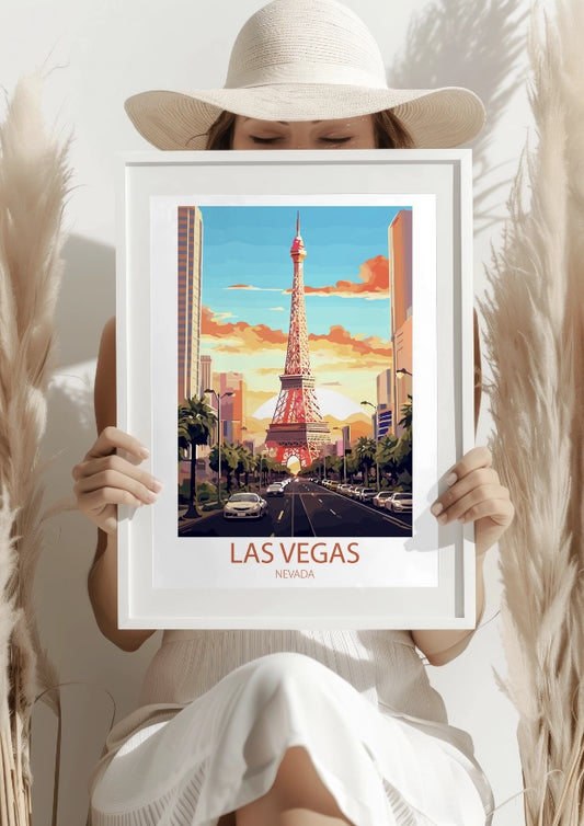 Wieża Eiffla w Las Vegas Plakat