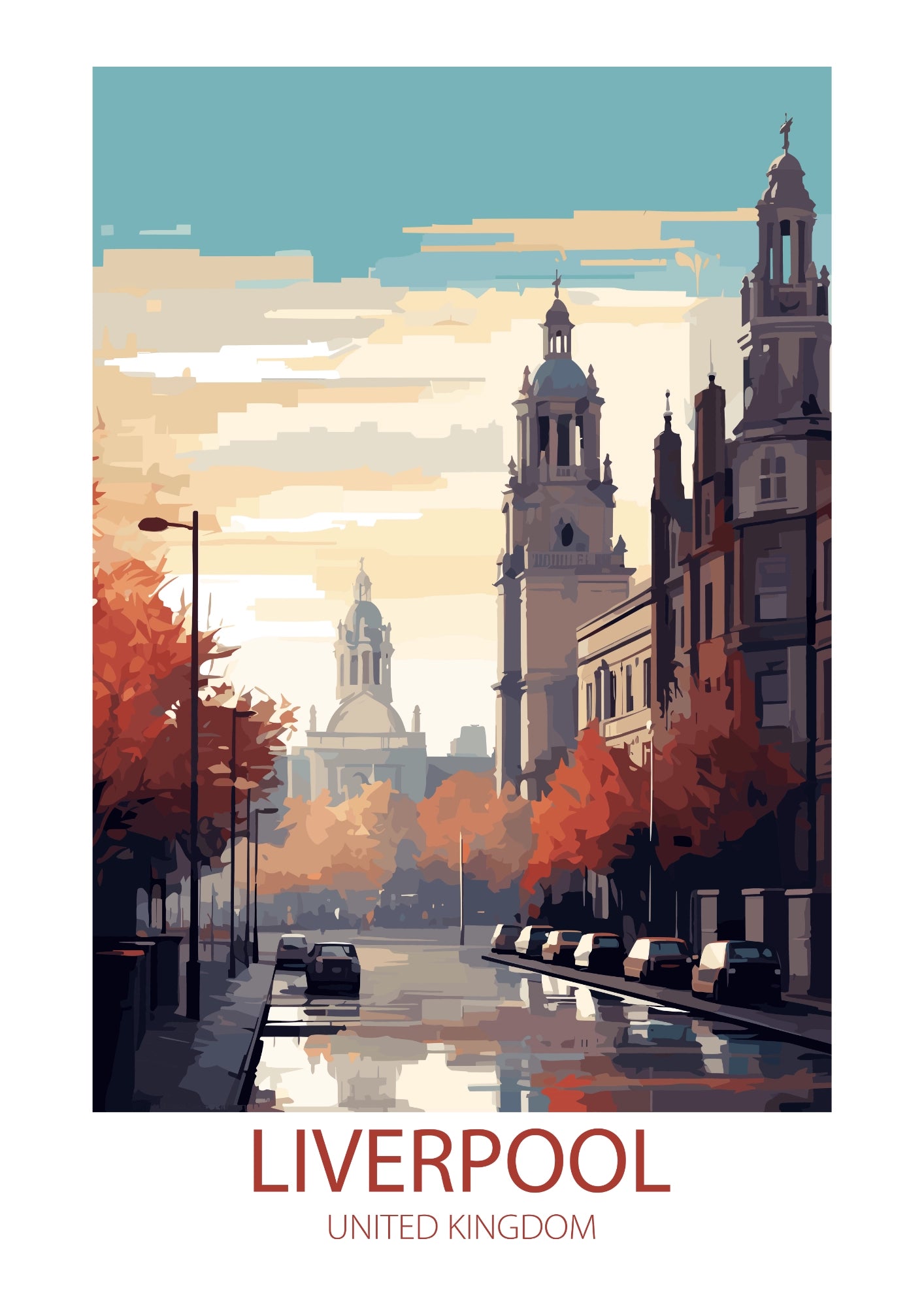 Liverpool Miasto Zmierzchu Plakat