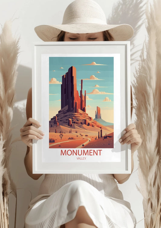 Monument Valley Wieczorne Słońce Plakat