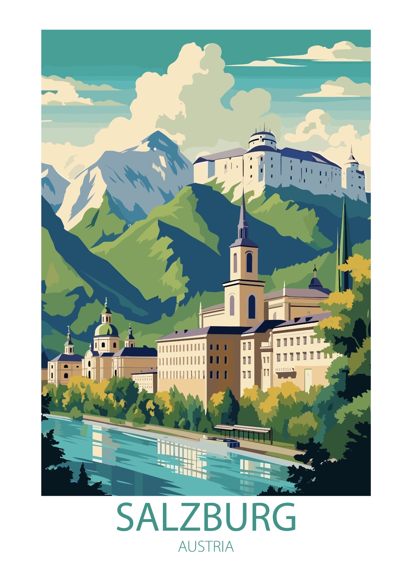 Salzburg Austria Plakat