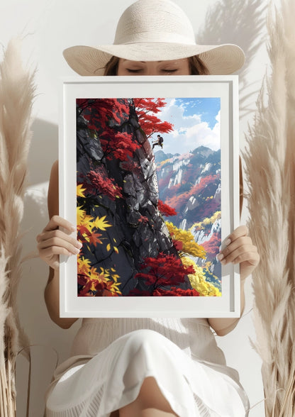 Jesienna Wspinaczka na Górskie Szczyty Plakat