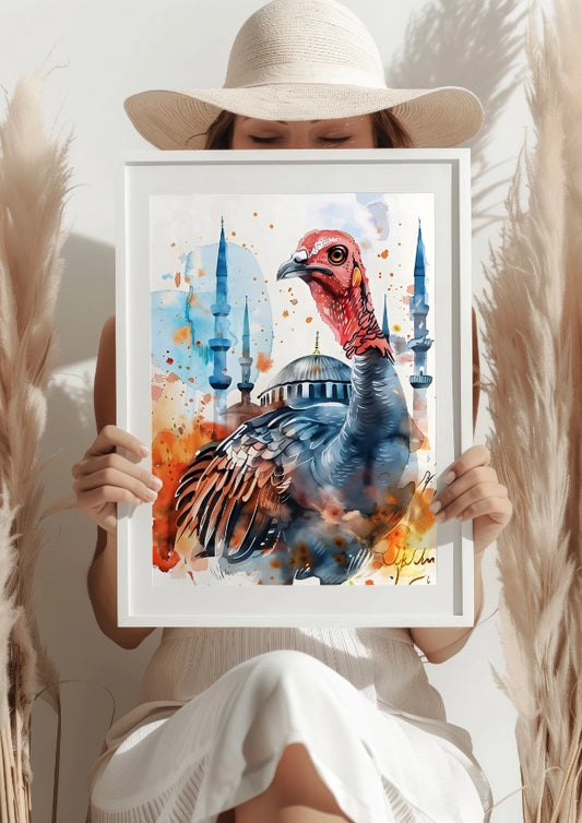 Indyk w Tureckim Krajobrazie Plakat