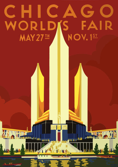 Chicago World's Fair 1933 Plakat