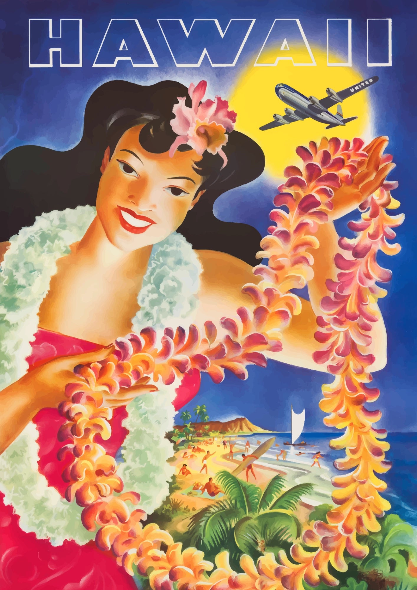 Hawaii Egzotyczny Urok Tropików Plakat