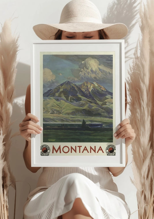 Montana Górska Panorama Northern Pacific Plakat