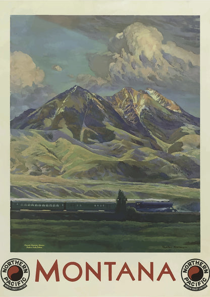 Montana Górska Panorama Northern Pacific Plakat