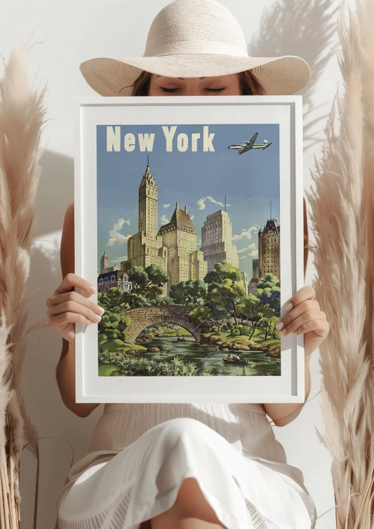 New York Central Park i Skyline Plakat
