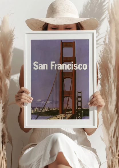 San Francisco Golden Gate Bridge Ikoniczny Plakat