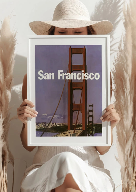 San Francisco Golden Gate Bridge Ikoniczny Plakat