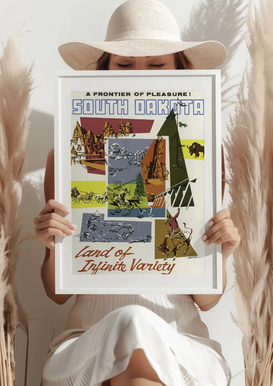 South Dakota Land of Infinite Variety Plakat