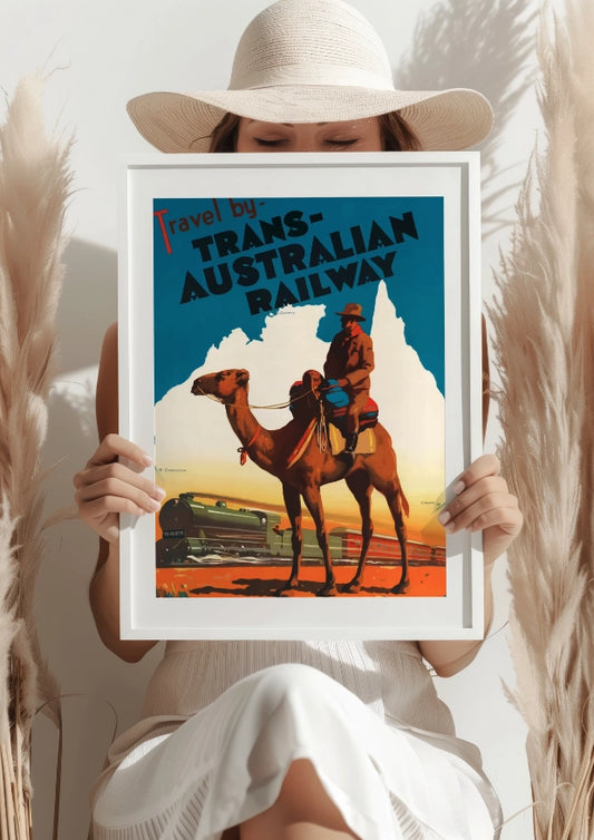 Podróż Koleją Transaustralijską i Przygoda na Wielkim Pustkowiu Plakat
