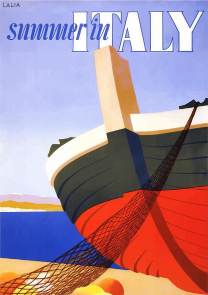 Lato we Włoszech Plakat