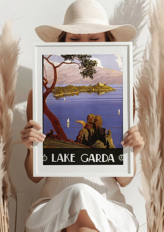 Jezioro Garda – włoski krajobraz plakat