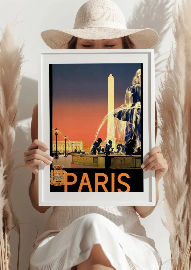 Paris Place de la Concorde Plakat
