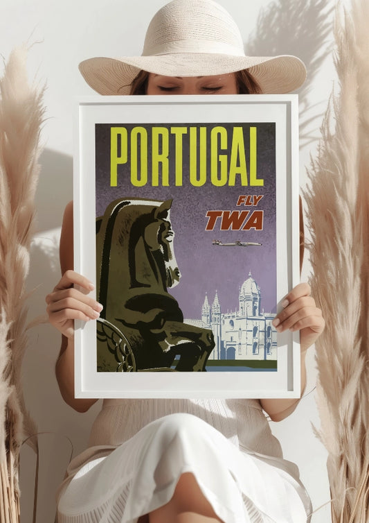 Portugal TWA Travel Plakat