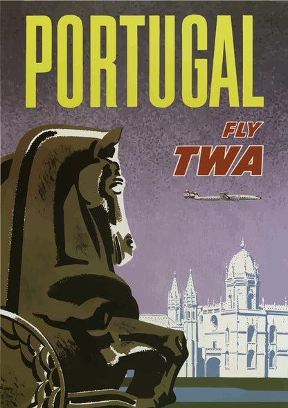 Portugal TWA Travel Plakat