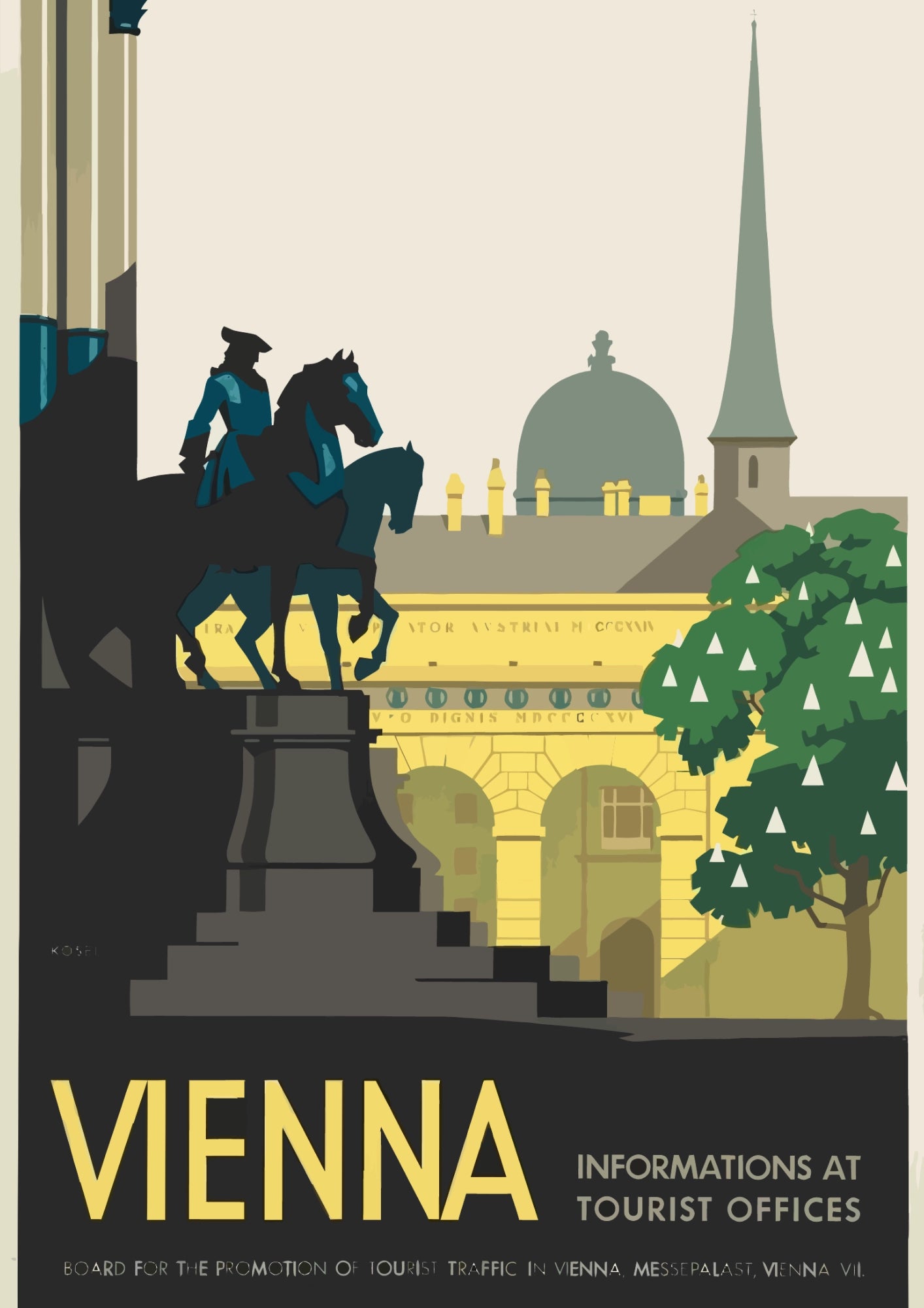 Historyczne Serce Wiednia Plakat