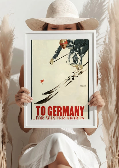 Narty w Niemczech Plakat
