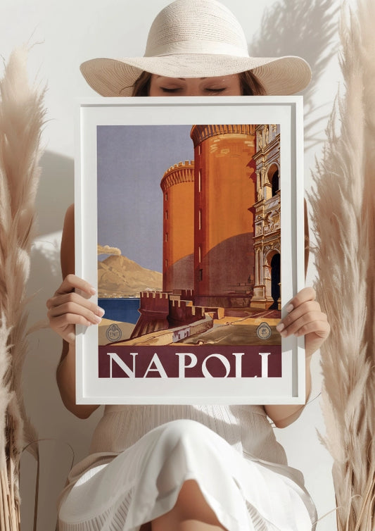 Zamek Castel Nuovo w Neapolu Plakat