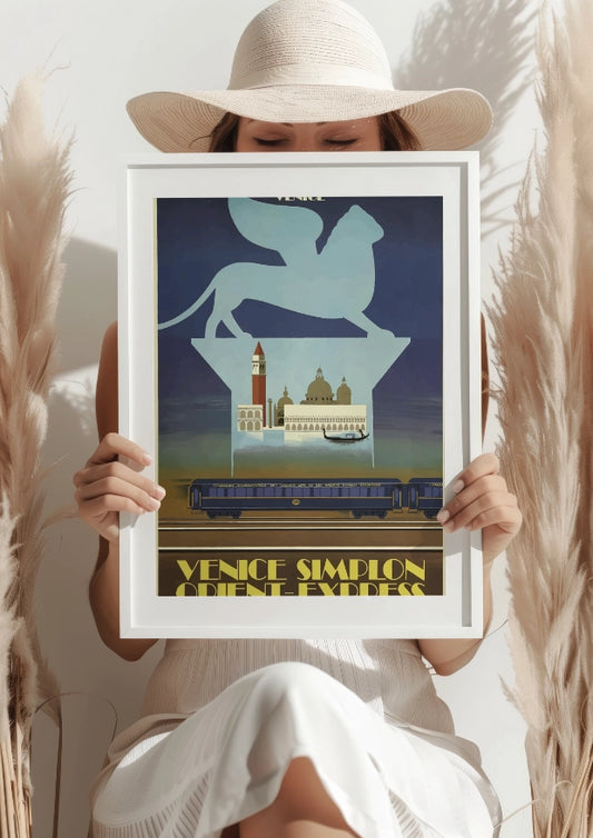 Wenecja Simplon Orient Express Plakat