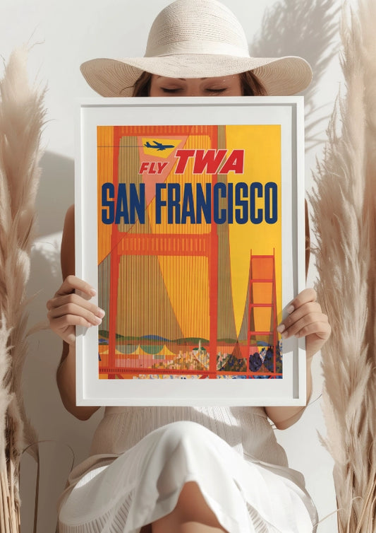 San Francisco Fly TWA Plakat