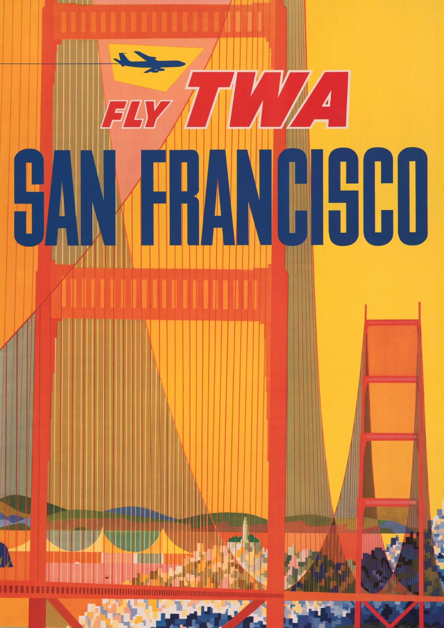 San Francisco Fly TWA Plakat