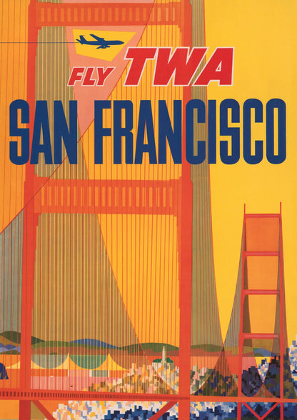 San Francisco Fly TWA Plakat