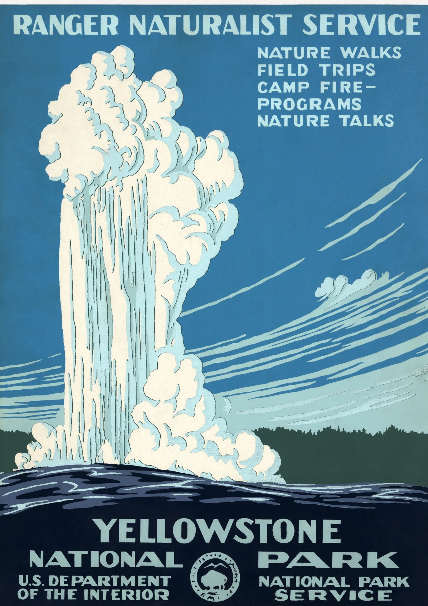 Yellowstone National Park Plakat