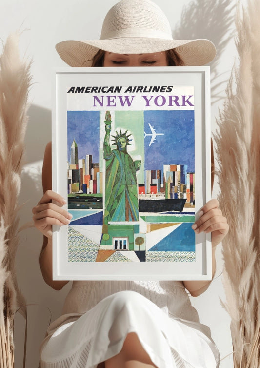 New York American Airlines Plakat