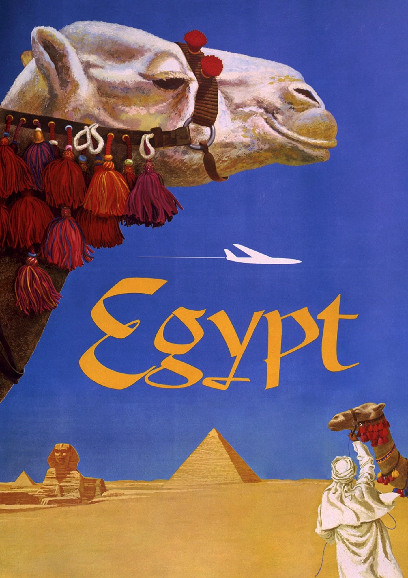 Camel and Pyramids Egypt Plakat