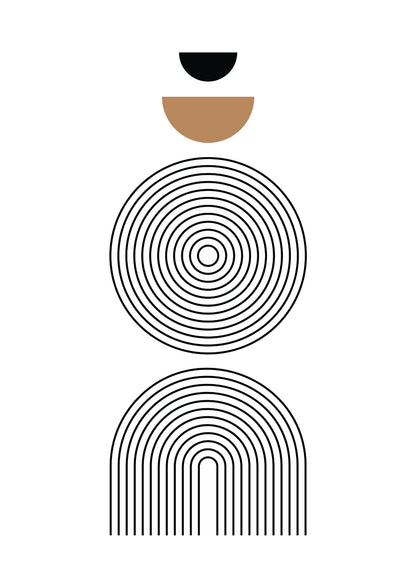 Geometryczne Formy Minimalistyczne Plakat