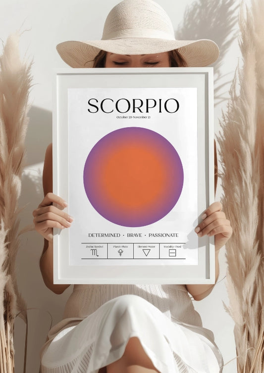 "Determined Brave Passionate Scorpio Aura" Plakat