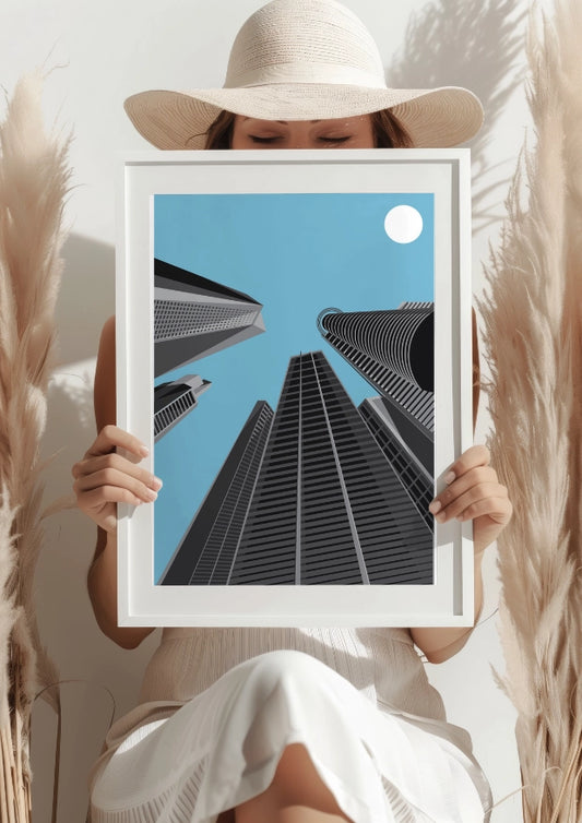 Monumentalna Architektura Miasta Plakat