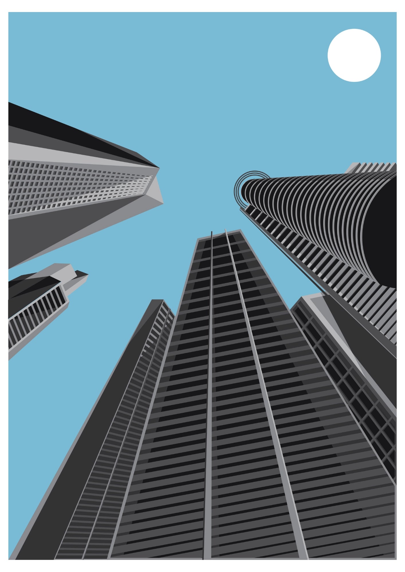 Monumentalna Architektura Miasta Plakat