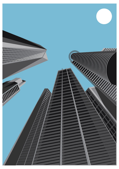 Monumentalna Architektura Miasta Plakat