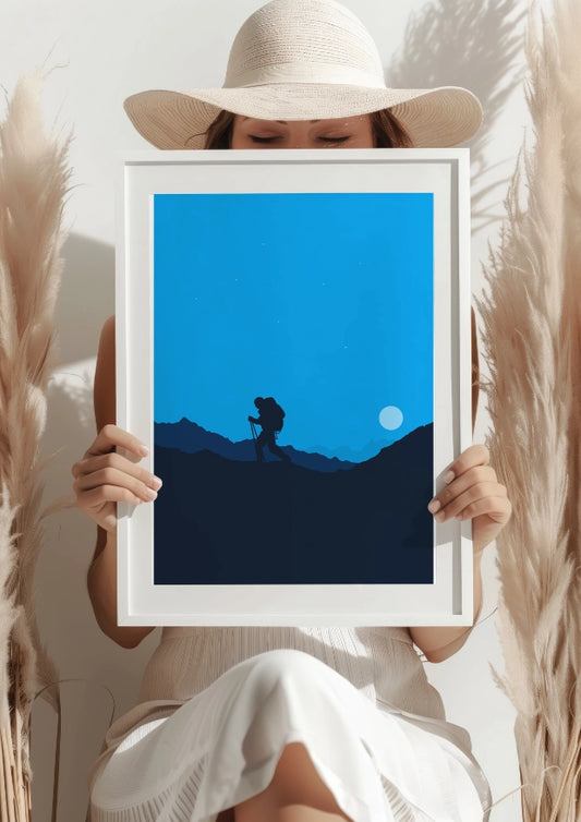 Nocna wędrówka po górach – Plakat