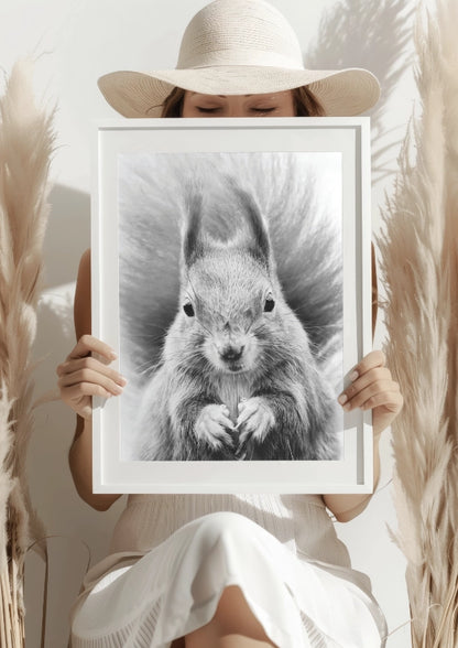 Urocza Wiewiórka Z Bliska Plakat