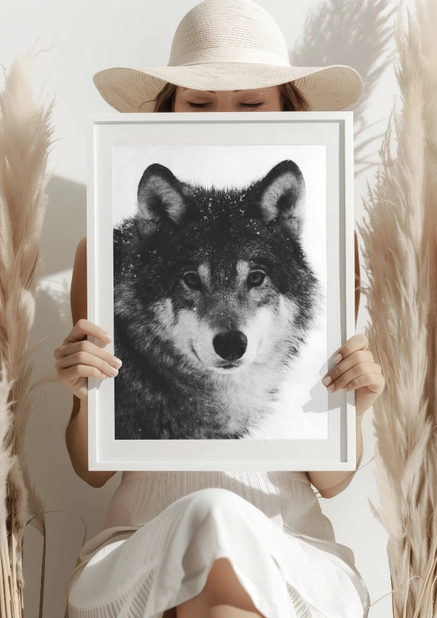 Wilk w Zimowej Ciszy Plakat