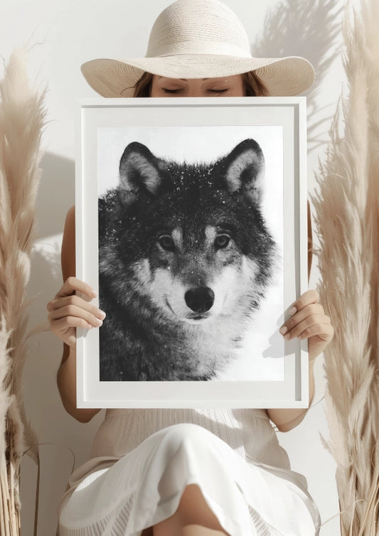 Wilk w Zimowej Ciszy Plakat