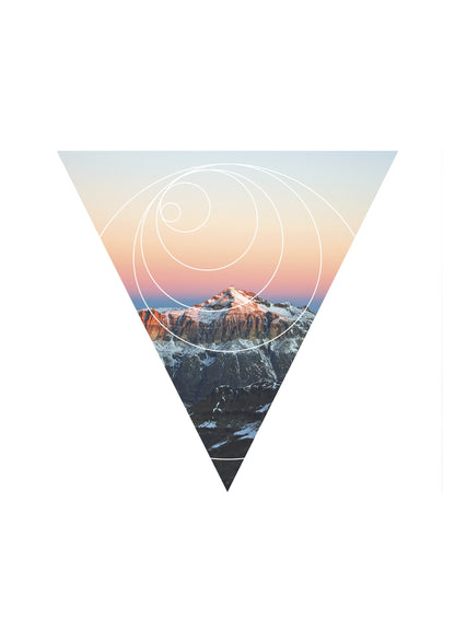 Geometryczna Magia Gór Plakat