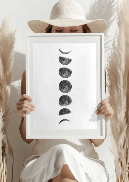 Fazy Księżyca Piękno Plakat