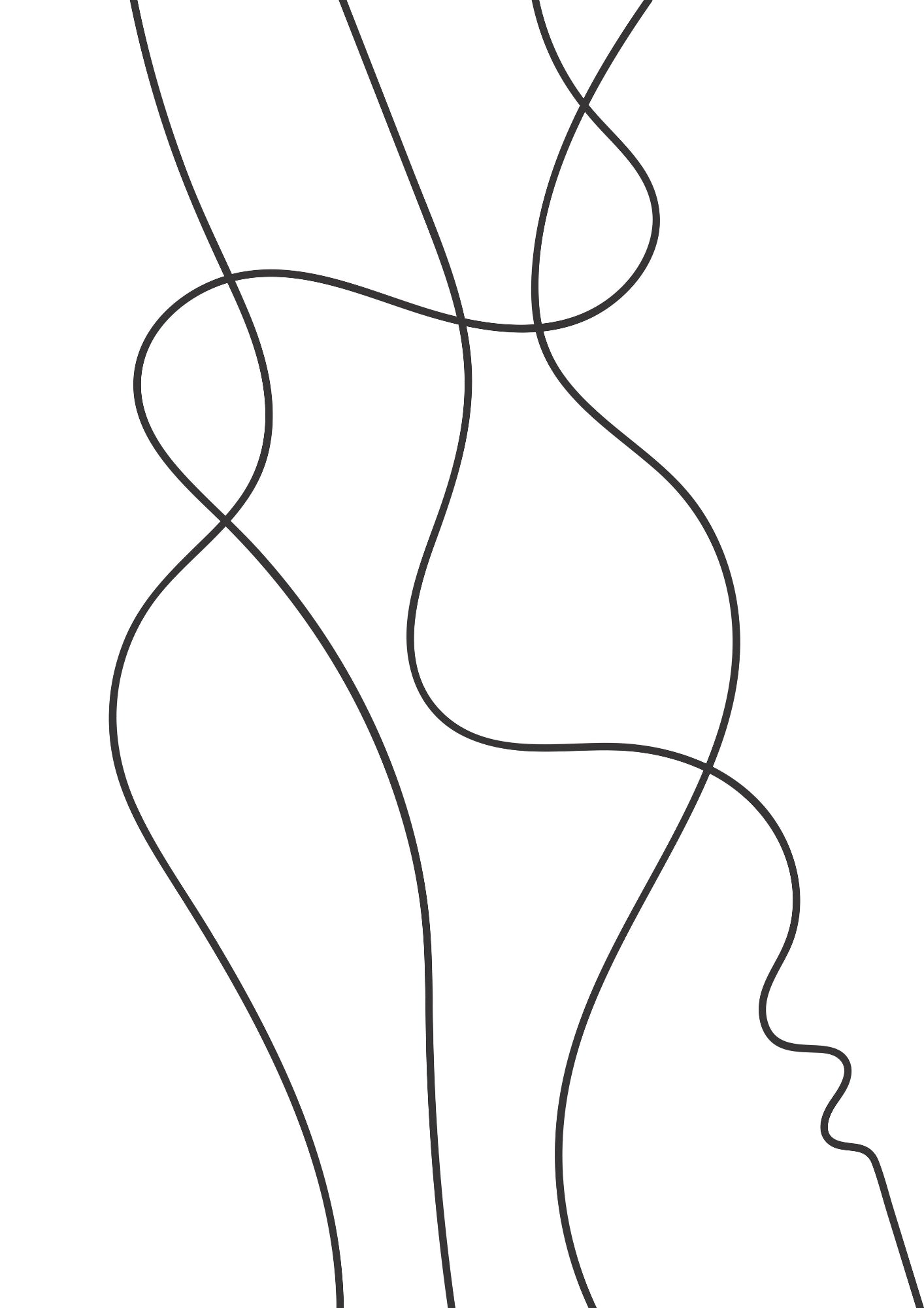 Minimalistyczna Elegancja Linii Plakat