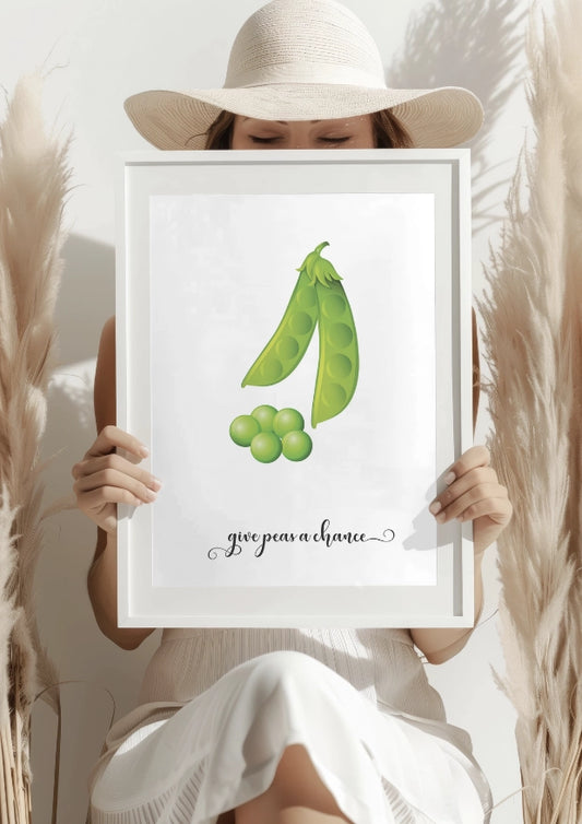 Zielone Groszki Z Szansą Plakat