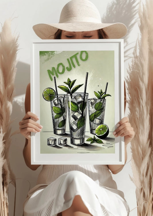 Orzeźwiające Mojito Letnie Plakat