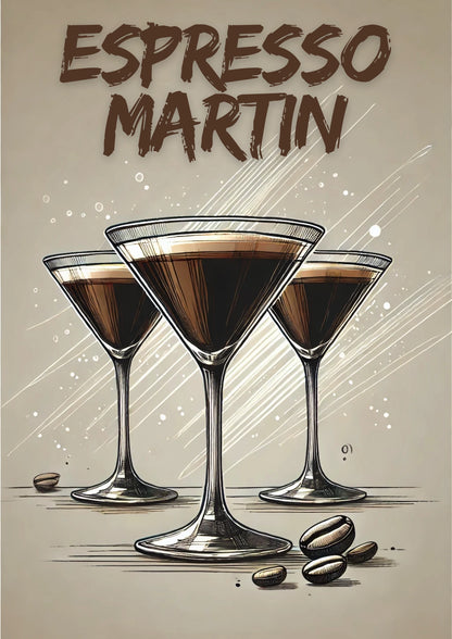 Kawiarniane Marzenia Martini Plakat