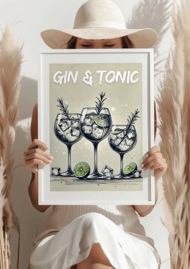 Orzeźwiający Klimat Gin Tonic Plakat